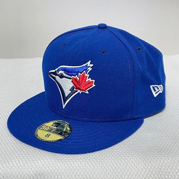 Toronto Blue Jays Hat New Era 59Fifty On Field Fitted Game Cap MLB Men's 8 NWT - Picture 2 of 9